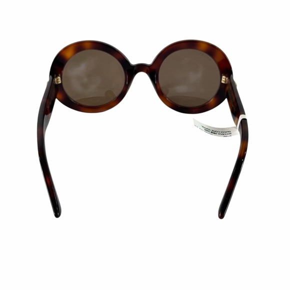 GUCCI GG0319S 002 Havana Round Sunglasses with Brown Lenses - Picture 6 of 14